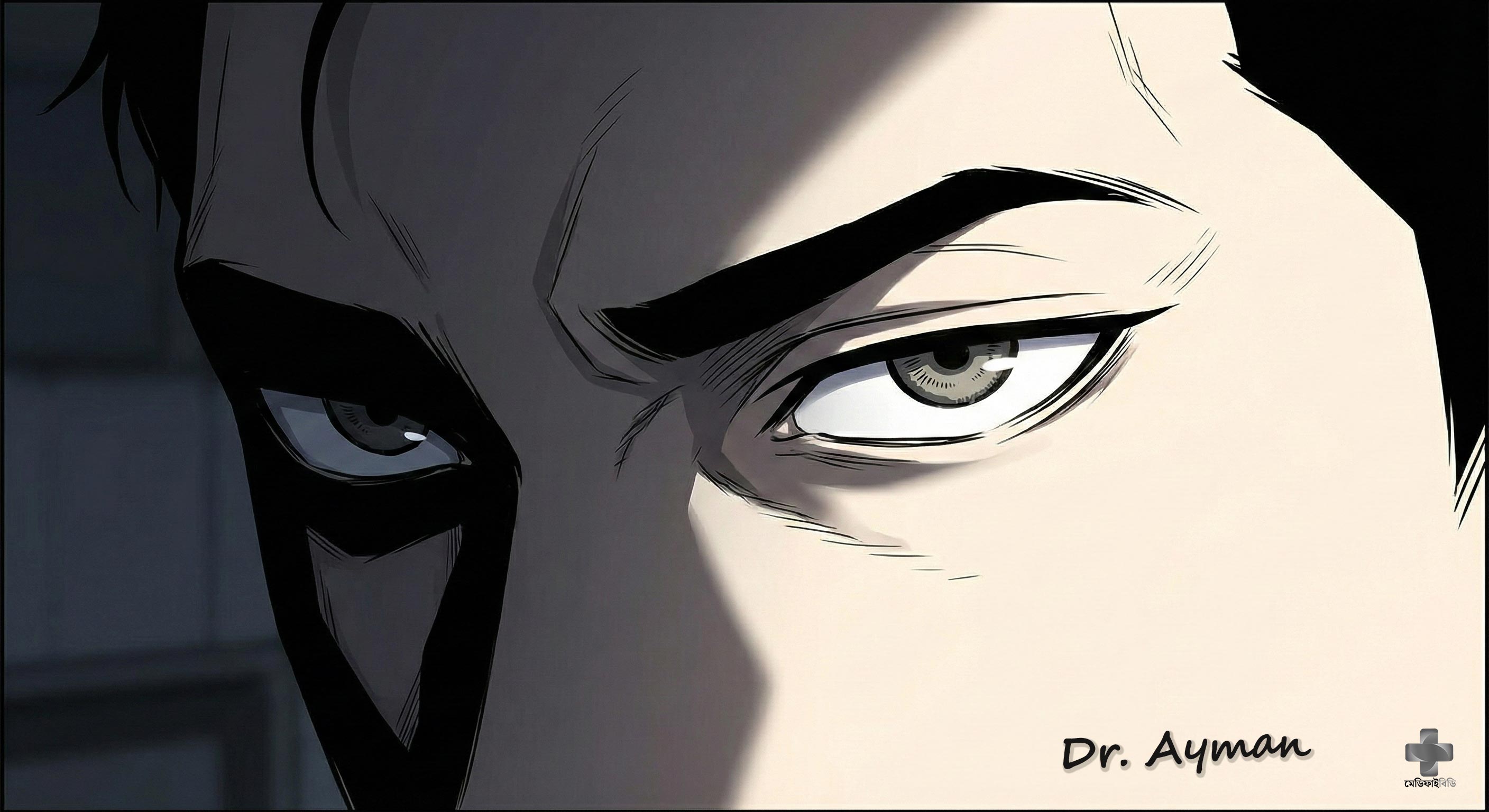 Dr. Ayman speaking sternly to the patient