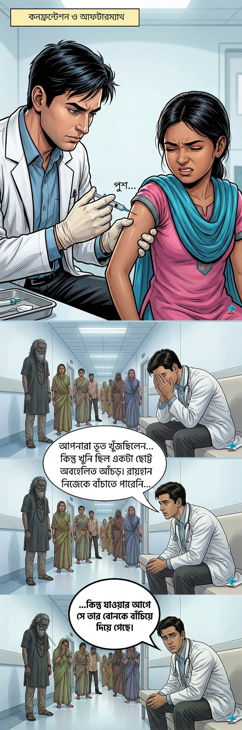 Water, Blood, and a Sigh Episode 4 6th panel